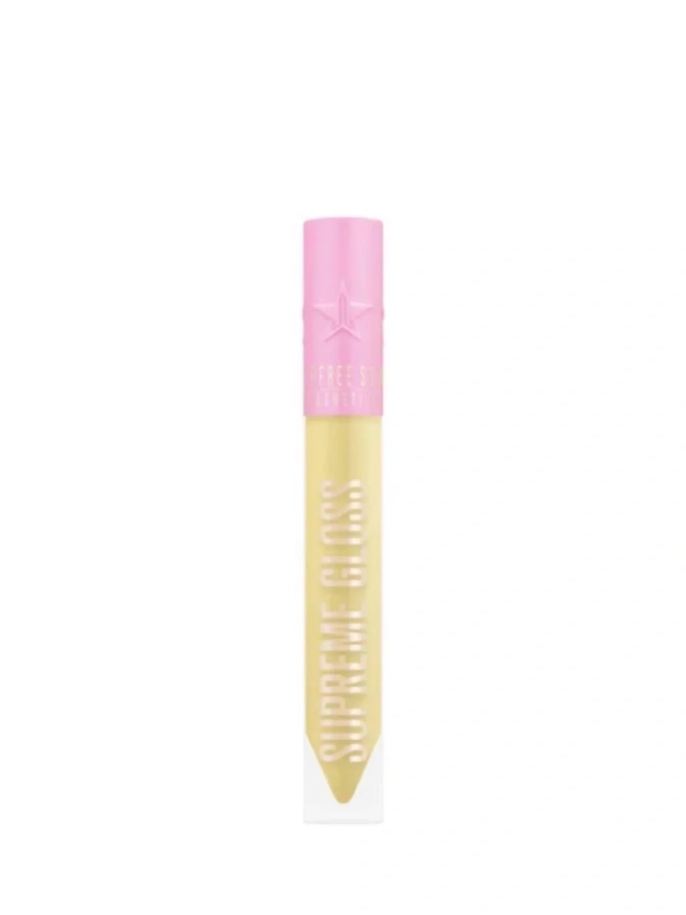 JEFFREE STAR Supreme Gloss Lip Gloss Urethra Pale Yellow Full Size Vegan NIB